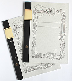 Steampunk notebook A4